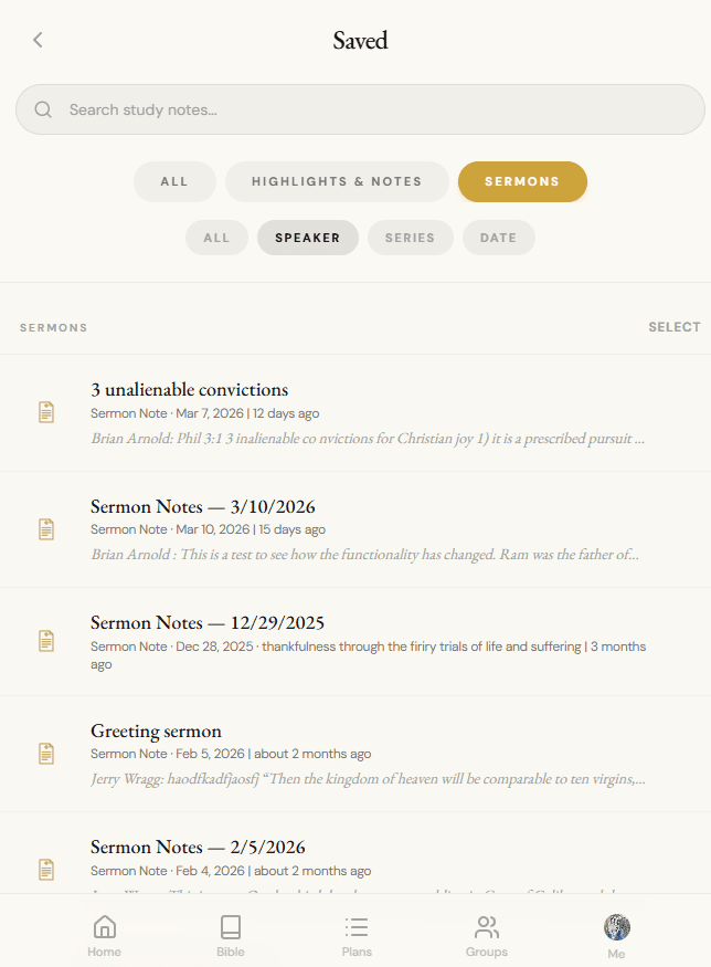 Saved Content Preview